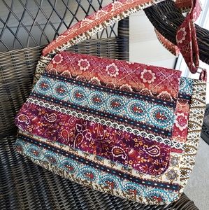 Multicolor Fabric Crossbody Bag